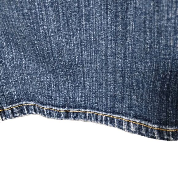 VTG Faded Glory Jeans High Rise 14 Wide Leg Stretch Flap Snap Pckts Gorp Y2k - Picture 5 of 15